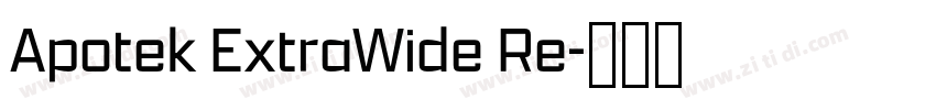 Apotek ExtraWide Re字体转换